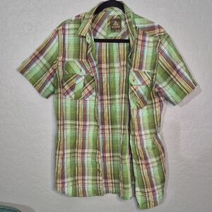 Prana Multicolor Plaid Casual Shirt